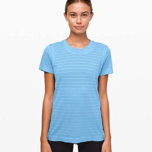 Lululemon Breeze By Short Sleeve - Aqua - sz 8